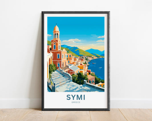 Symi Travel Poster