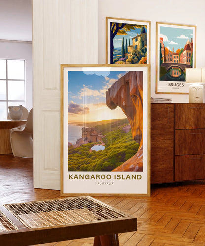 Kangaroo Island Travel Poster