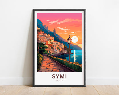 Symi Travel Poster