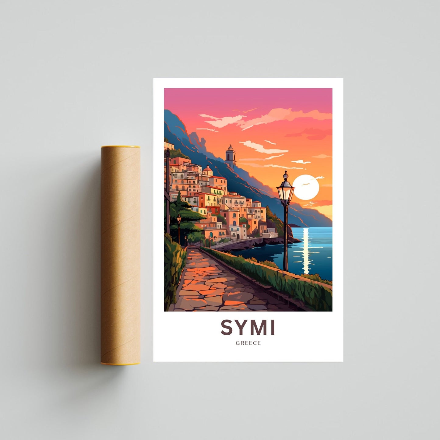 Symi Travel Poster