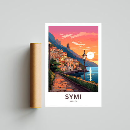 Symi Travel Poster