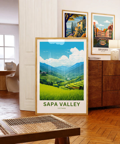 Sapa Valley Travel Poster