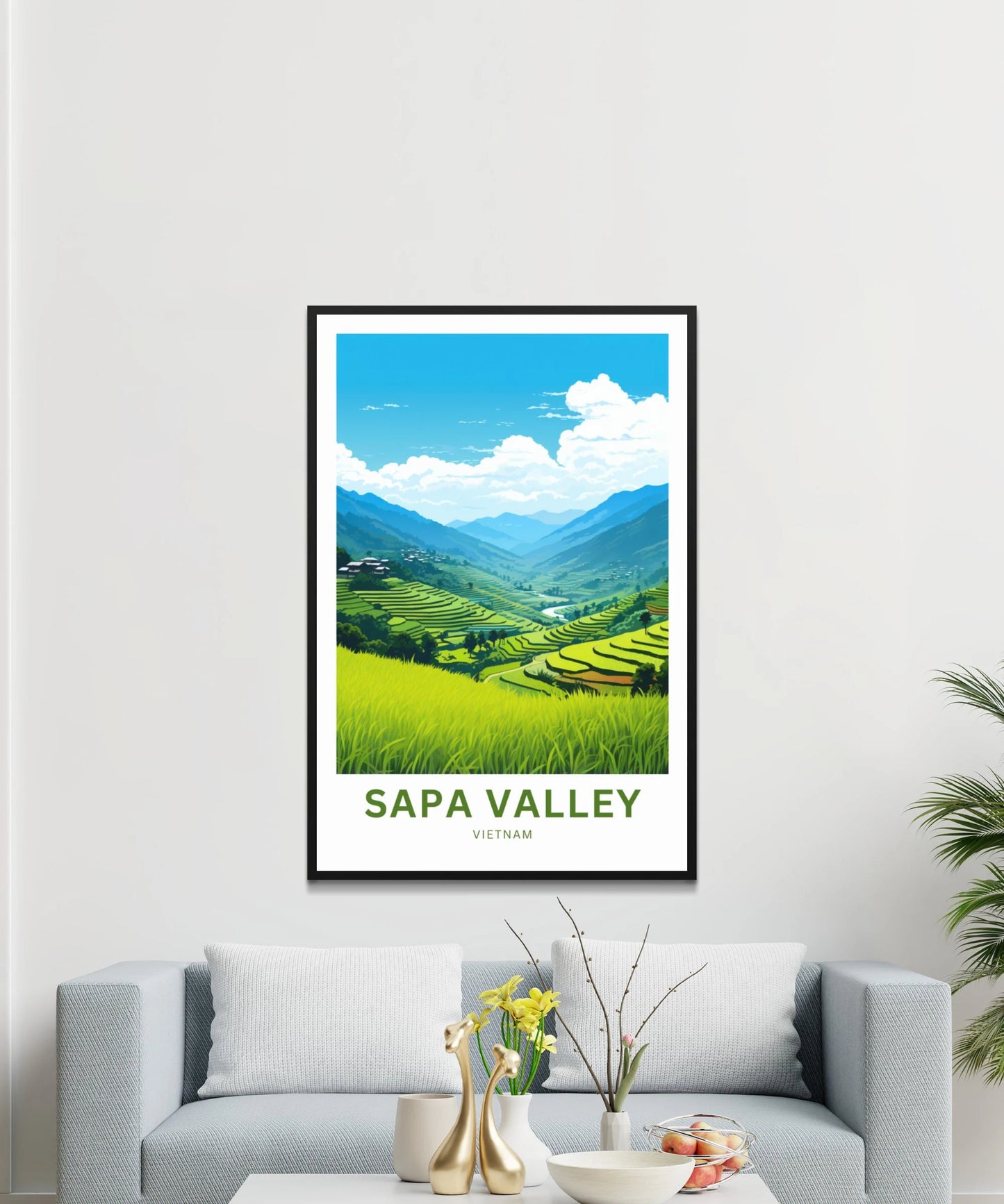 Sapa Valley Travel Poster