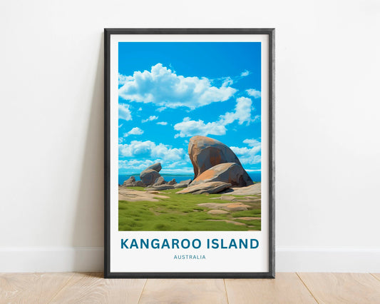 Kangaroo Island Travel Poster