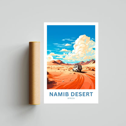 Namib Desert Travel Poster