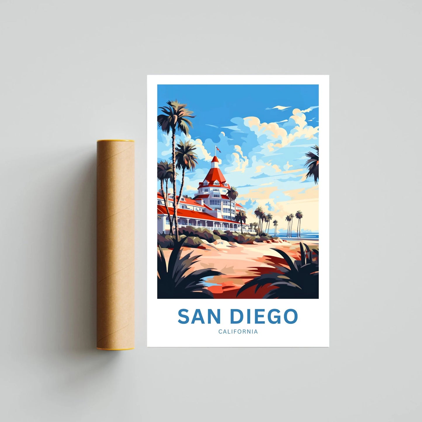 San Diego Travel Poster