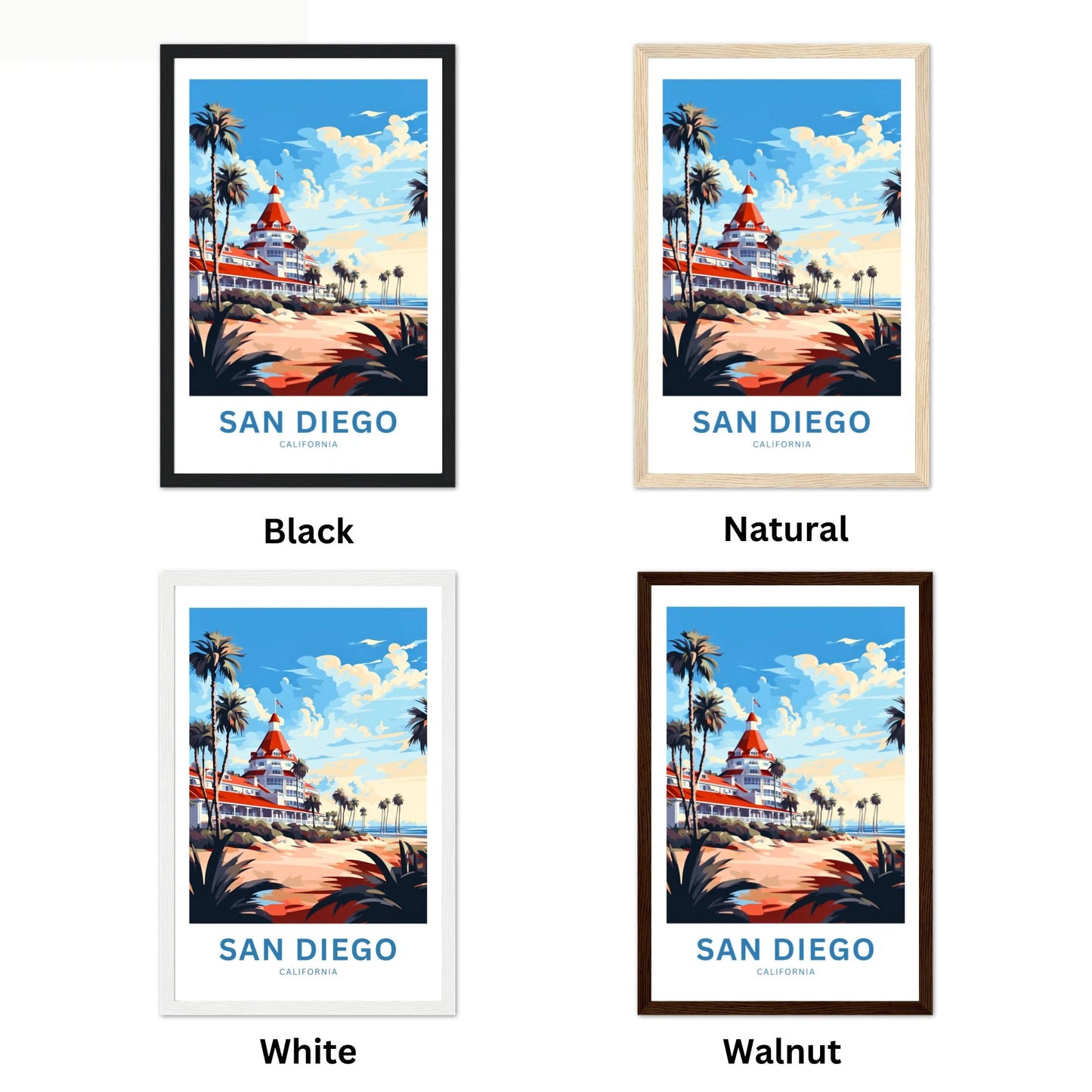 San Diego Travel Poster