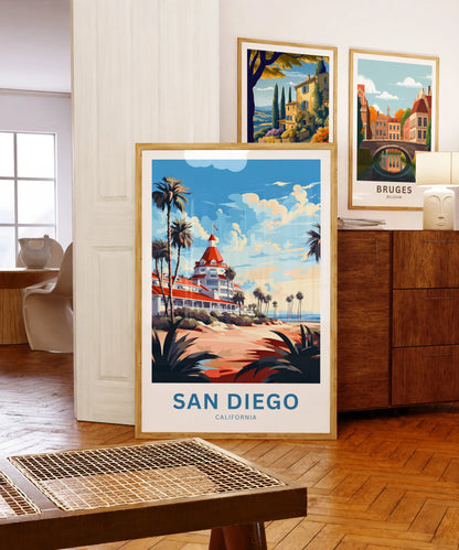 San Diego Travel Poster