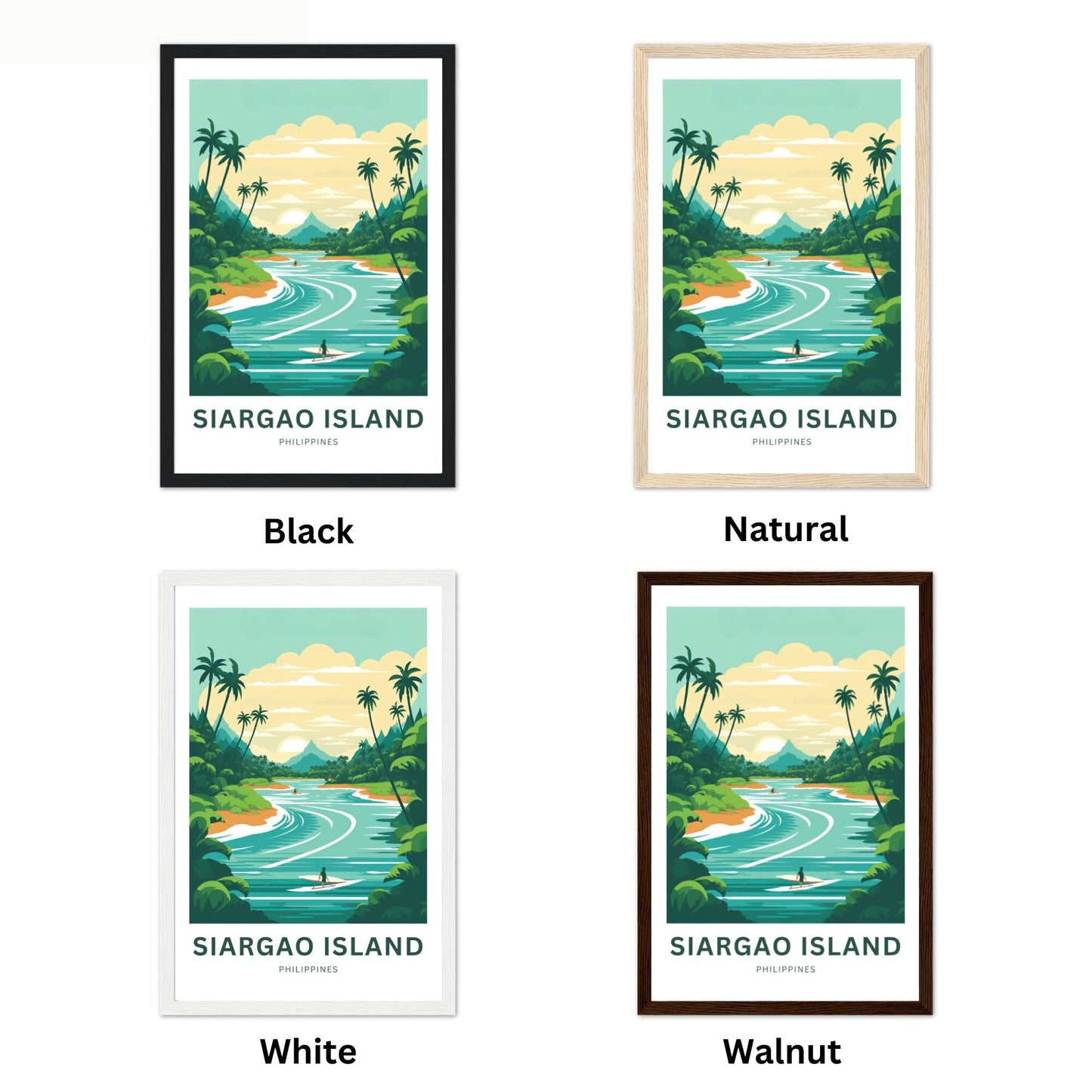 Siargao Island Travel Poster