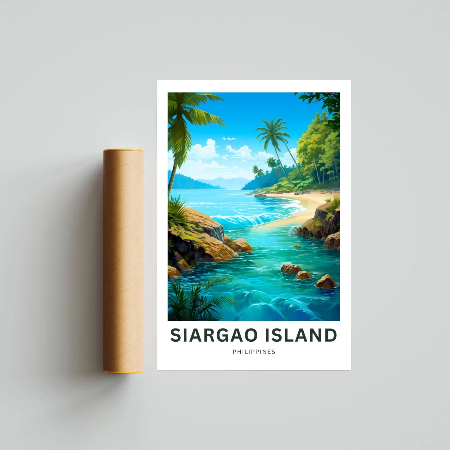 Siargao Island Travel Poster