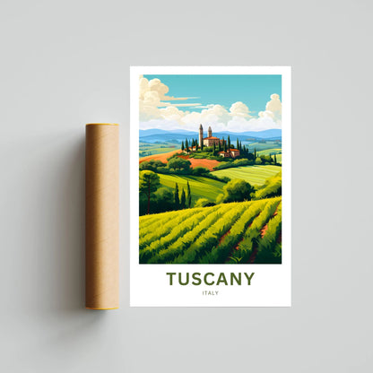 Tuscany Travel Poster