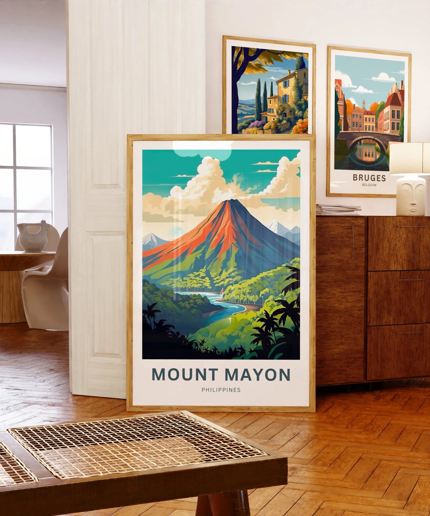 Mount Mayon Island Travel Poster