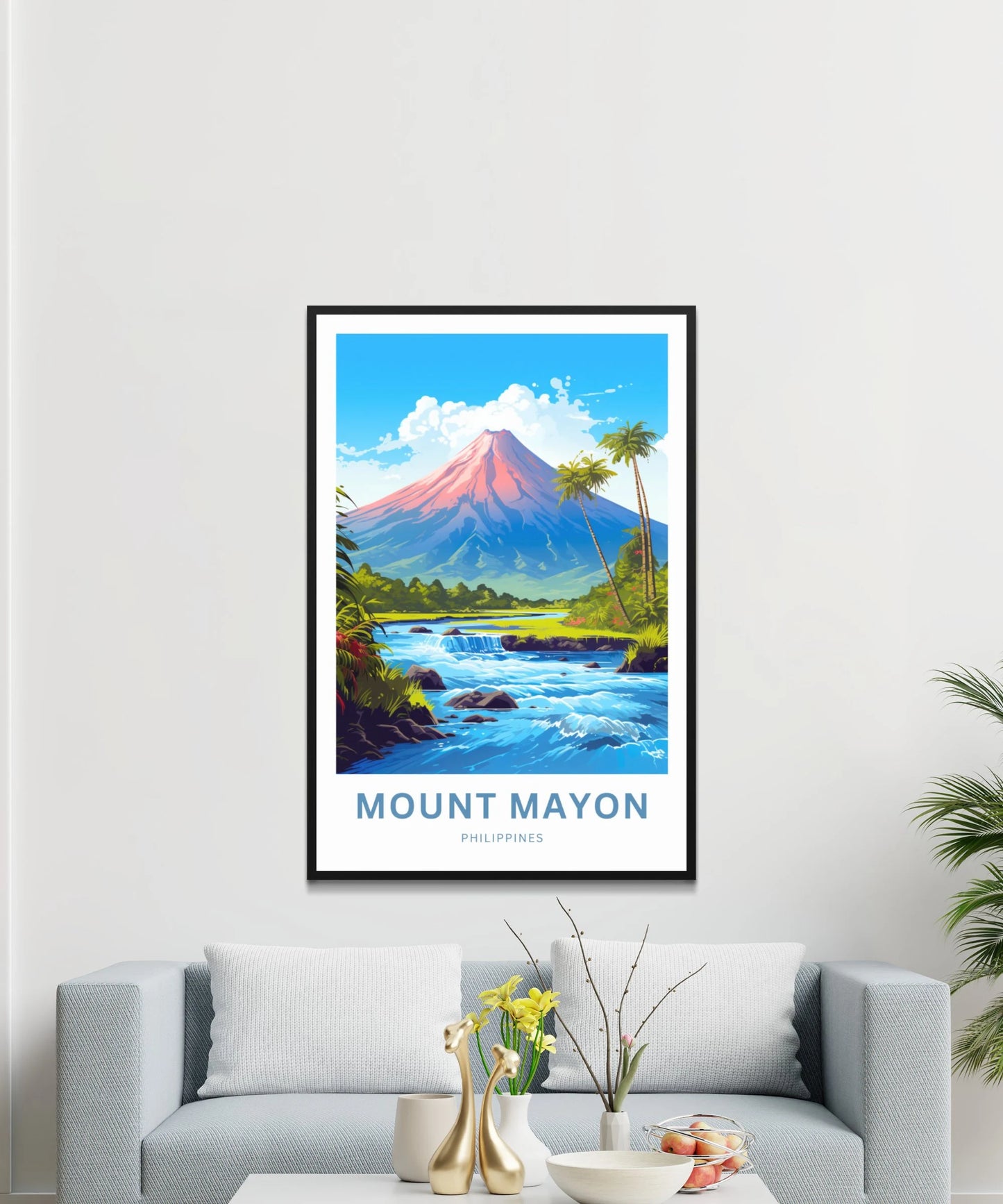 Mount Mayon Travel Poster