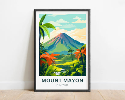 Mount Mayon Travel Poster