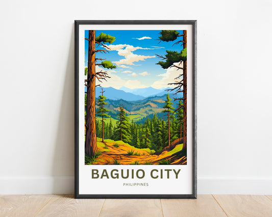 Baguio Travel Poster