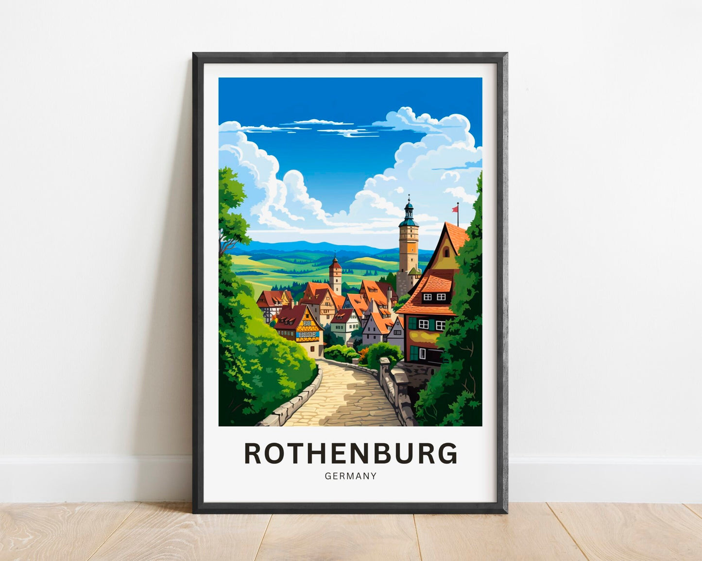 Rothenburg Travel Poster