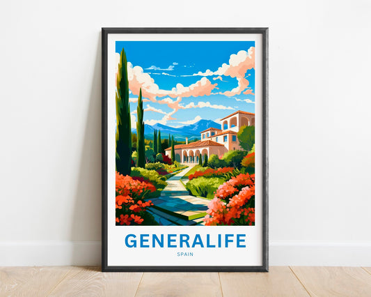 Generalife Travel Poster