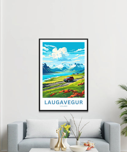 Laugavegur Travel Poster