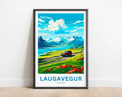 Laugavegur Travel Poster