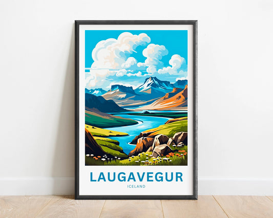 Laugavegur Travel Poster