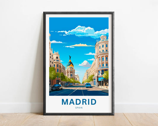 Madrid Travel Poster
