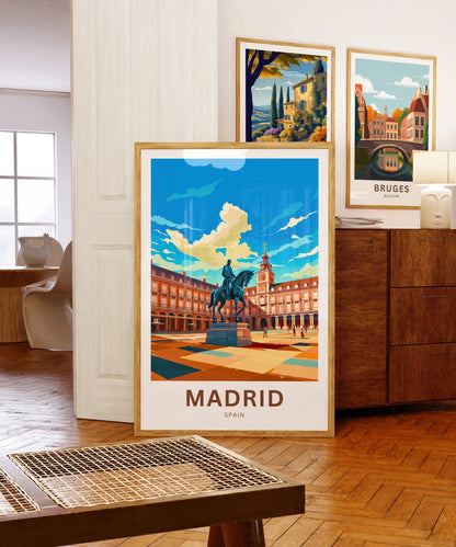 Madrid Travel Poster