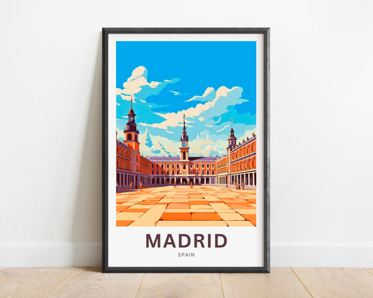 Madrid Travel Poster