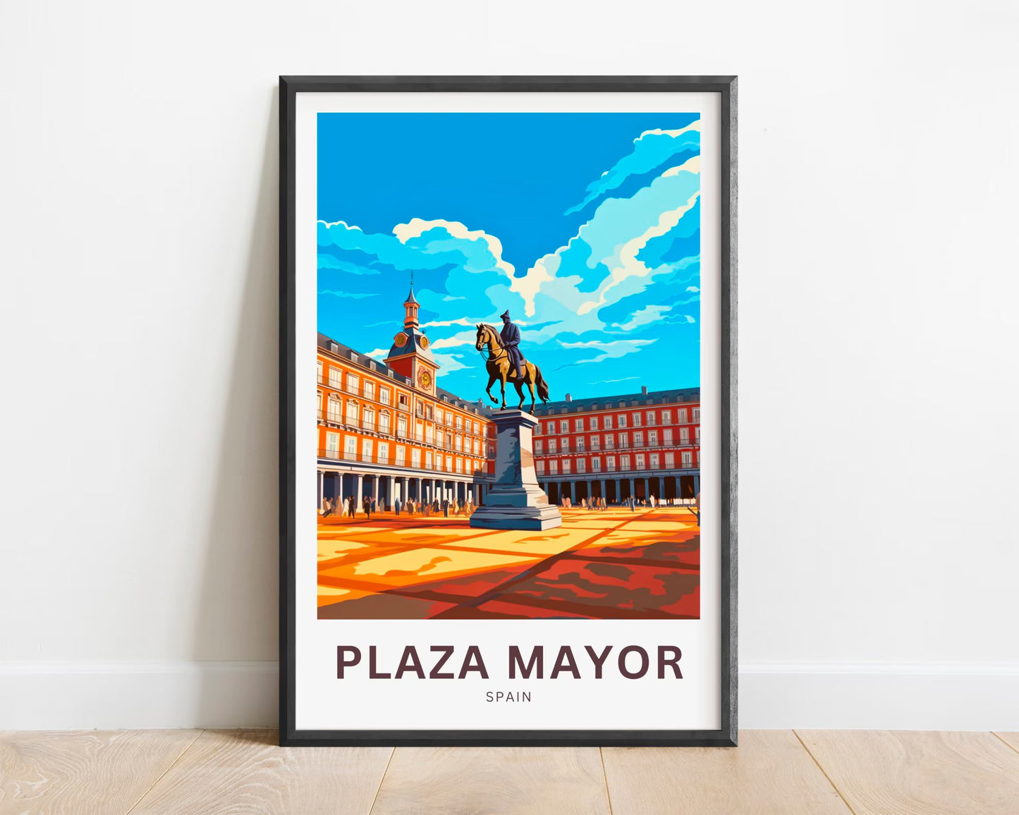 Plaza Mayor Travel Poster