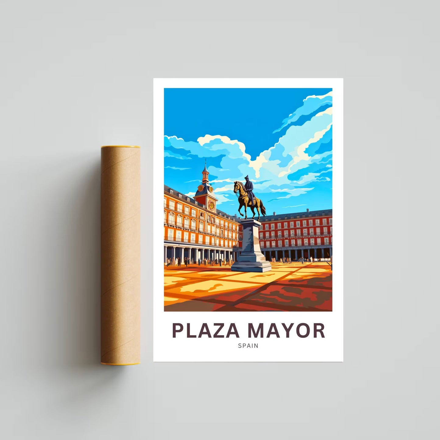 Plaza Mayor Travel Poster