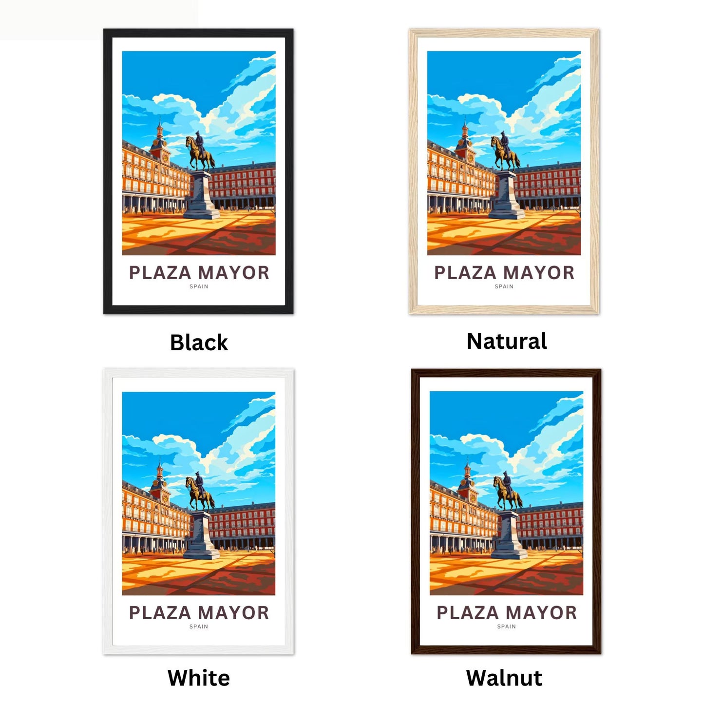 Plaza Mayor Travel Poster