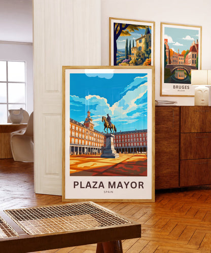 Plaza Mayor Travel Poster