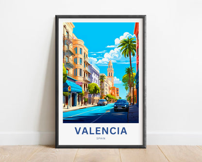 Valencia Travel Poster