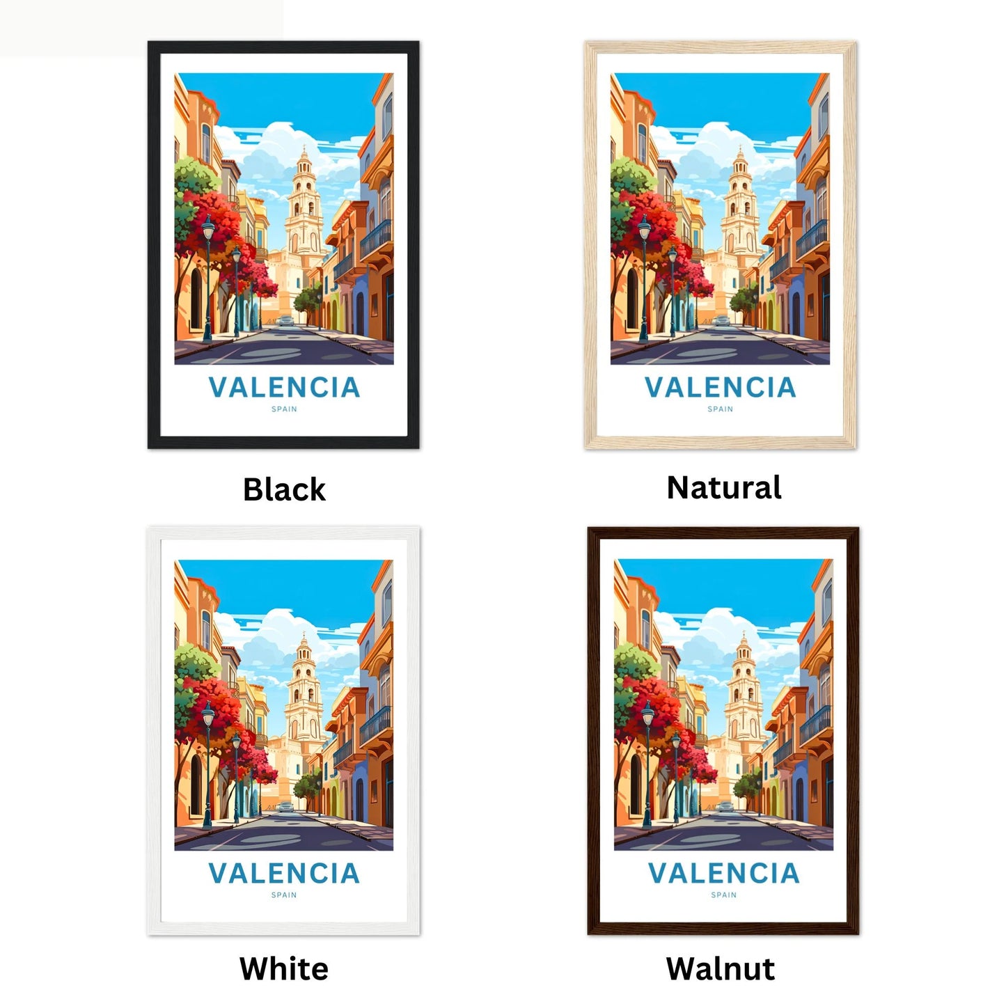 Valencia Travel Poster