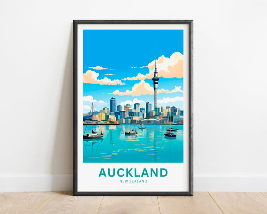 Auckland Travel Poster