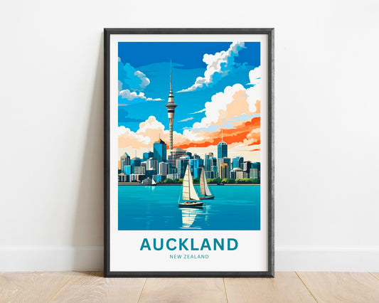 Auckland Travel Poster