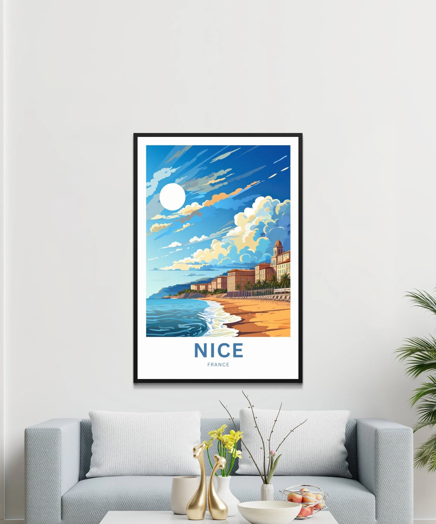 Nice France Travel Poster