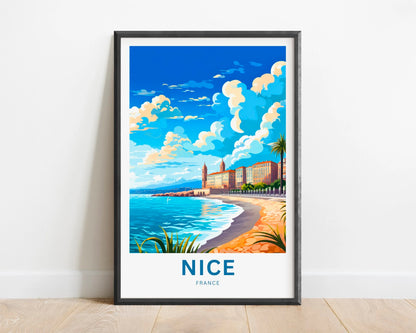 Nice France Travel Poster