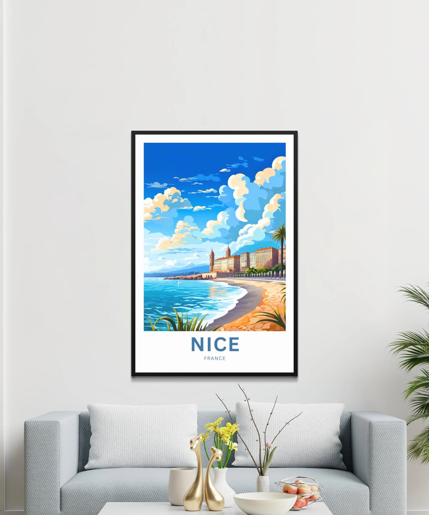 Nice France Travel Poster