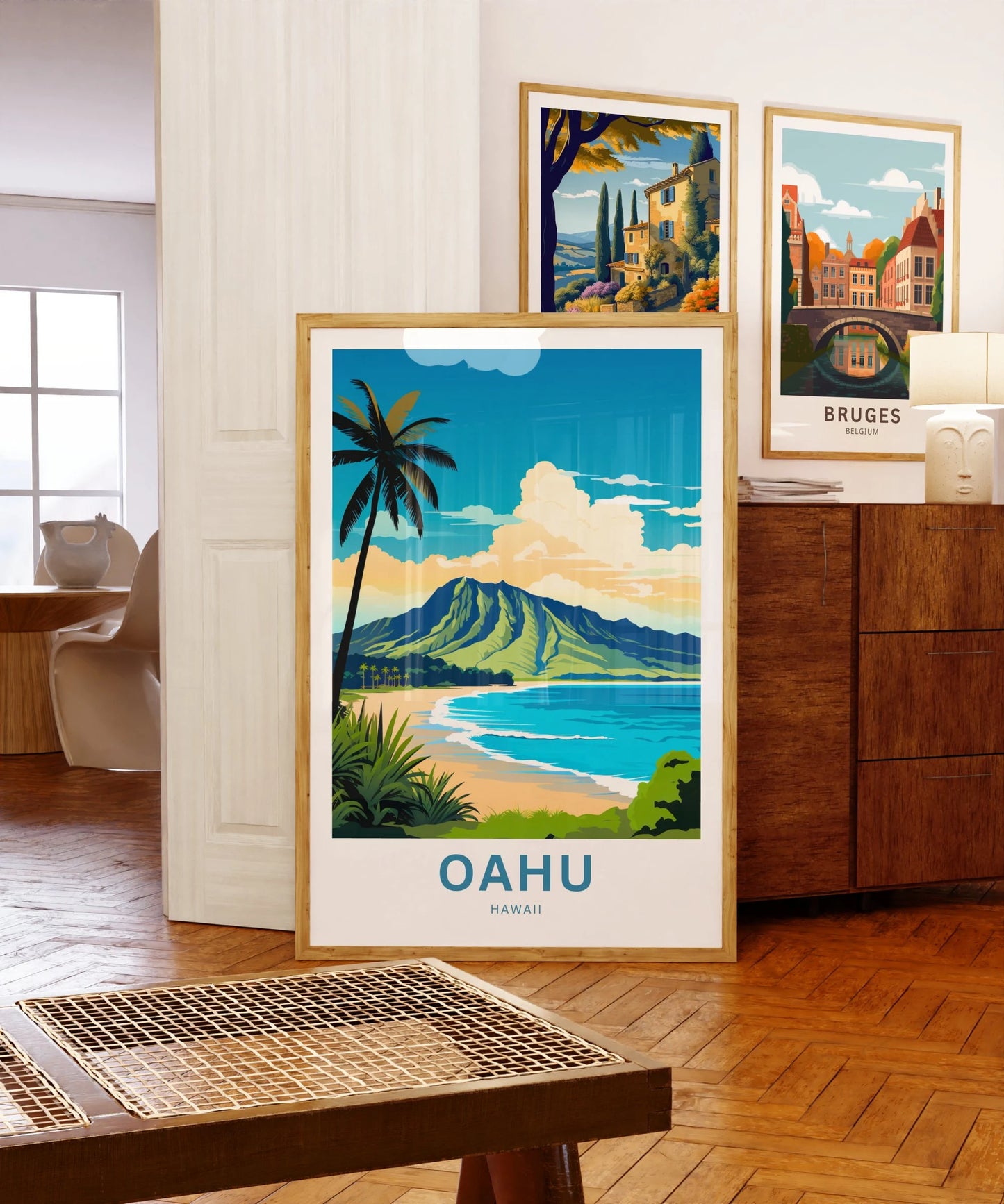 Oahu Travel Poster