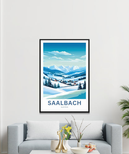 Saalbach Travel Poster