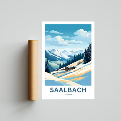 Saalbach Travel Poster