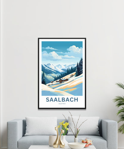 Saalbach Travel Poster