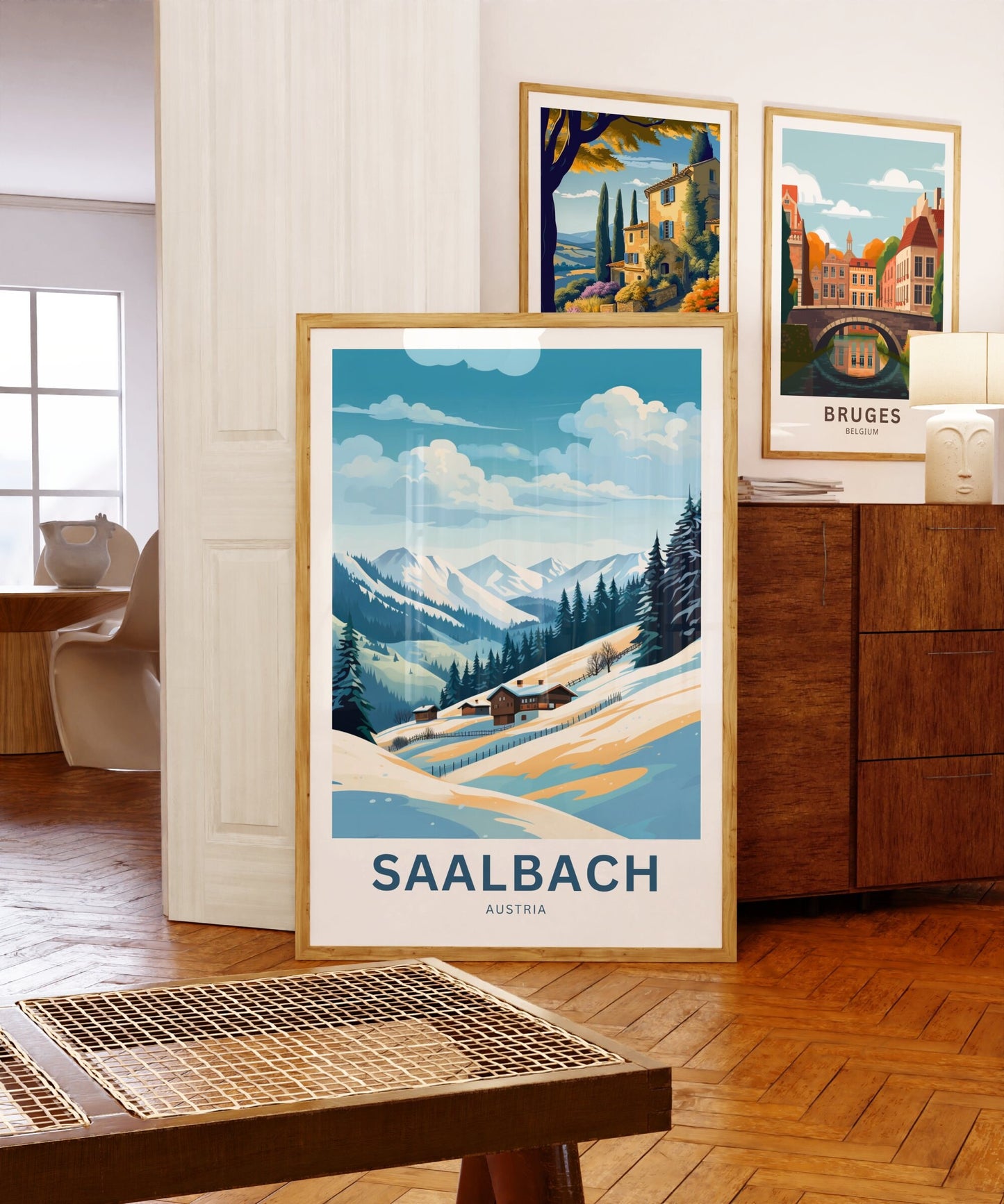 Saalbach Travel Poster