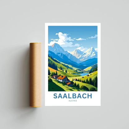 Saalbach Travel Poster