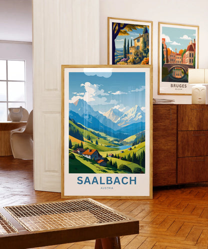 Saalbach Travel Poster