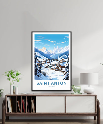 Saint Anton Travel Poster