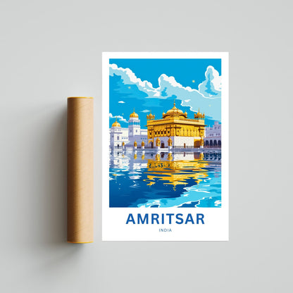 Amritsar Travel Poster