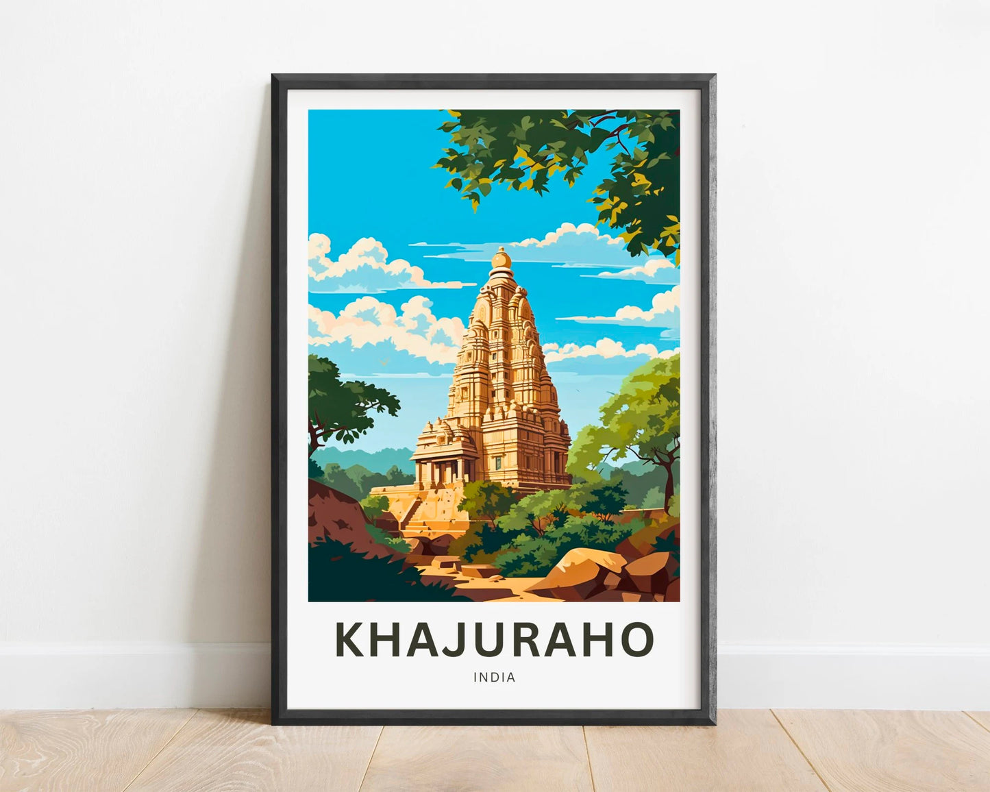 Khajuraho Travel Poster