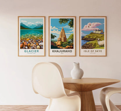 Khajuraho Travel Poster