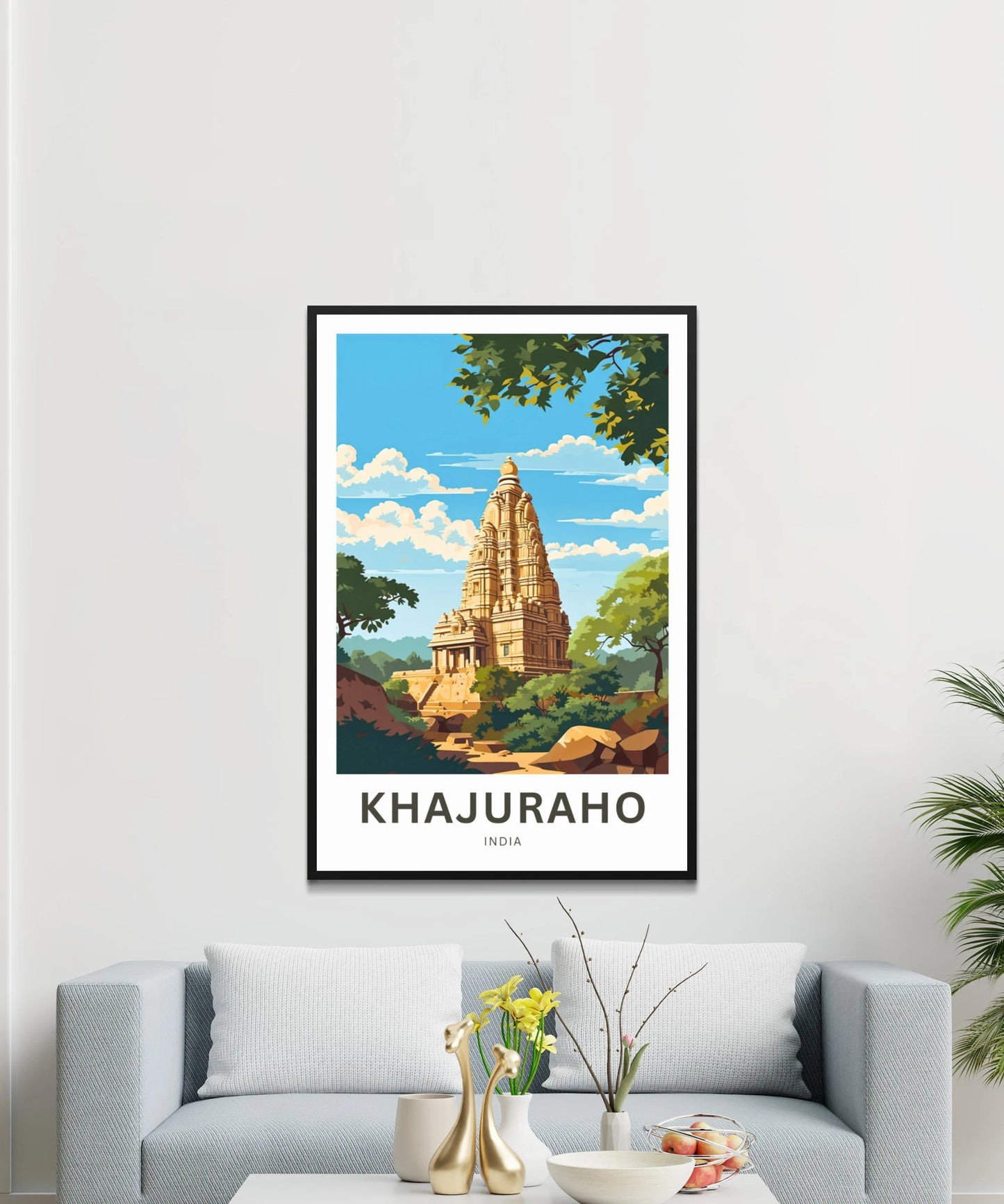 Khajuraho Travel Poster